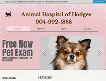 Tablet Screenshot of hodgesanimalhospital.com